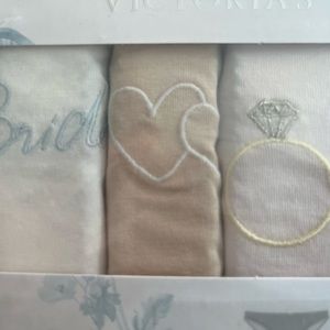 Victoria Secret Wedding/Bridal 5 Pack cotton panties